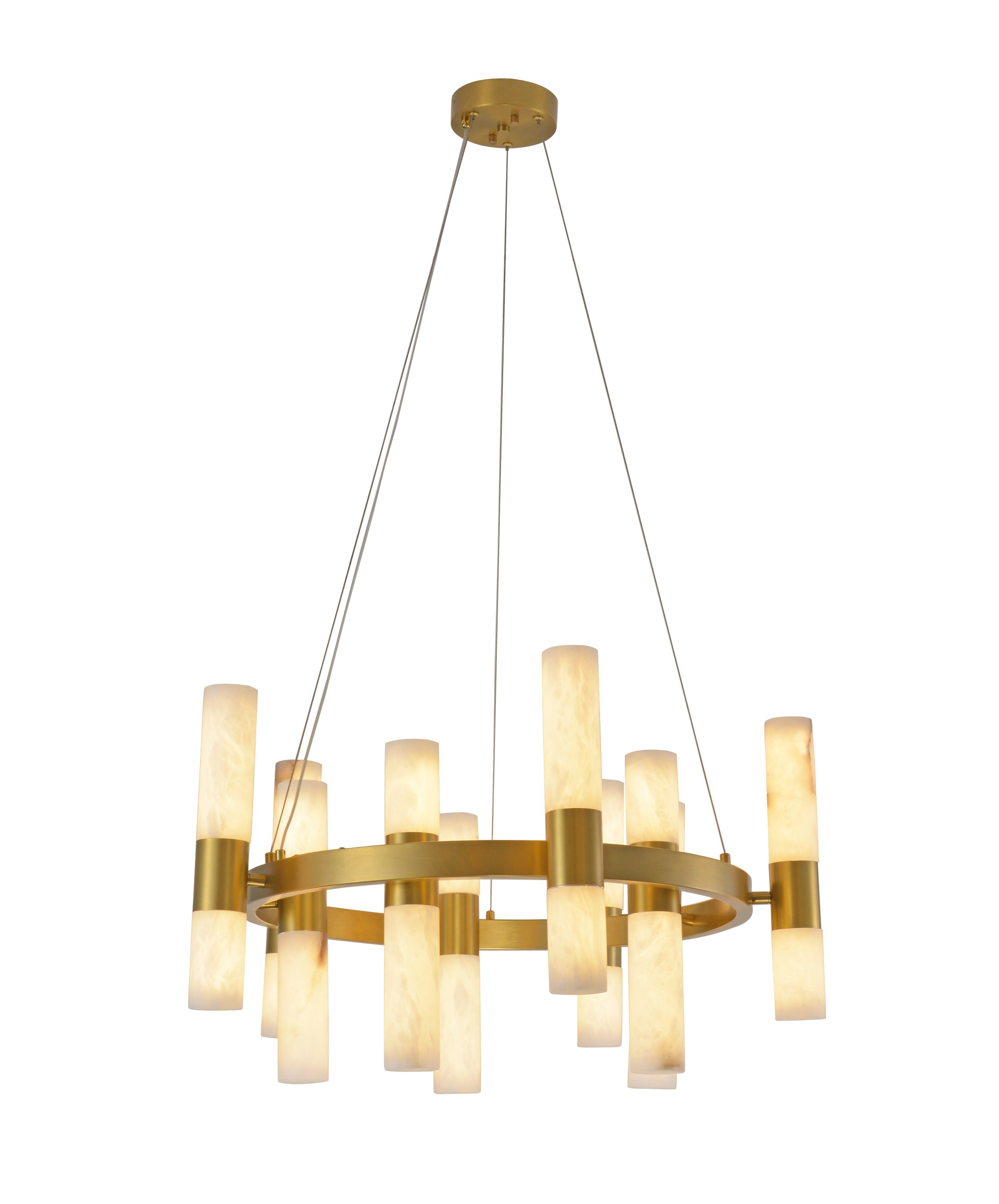 Aura Dairəvi Alabaster çilçıraq