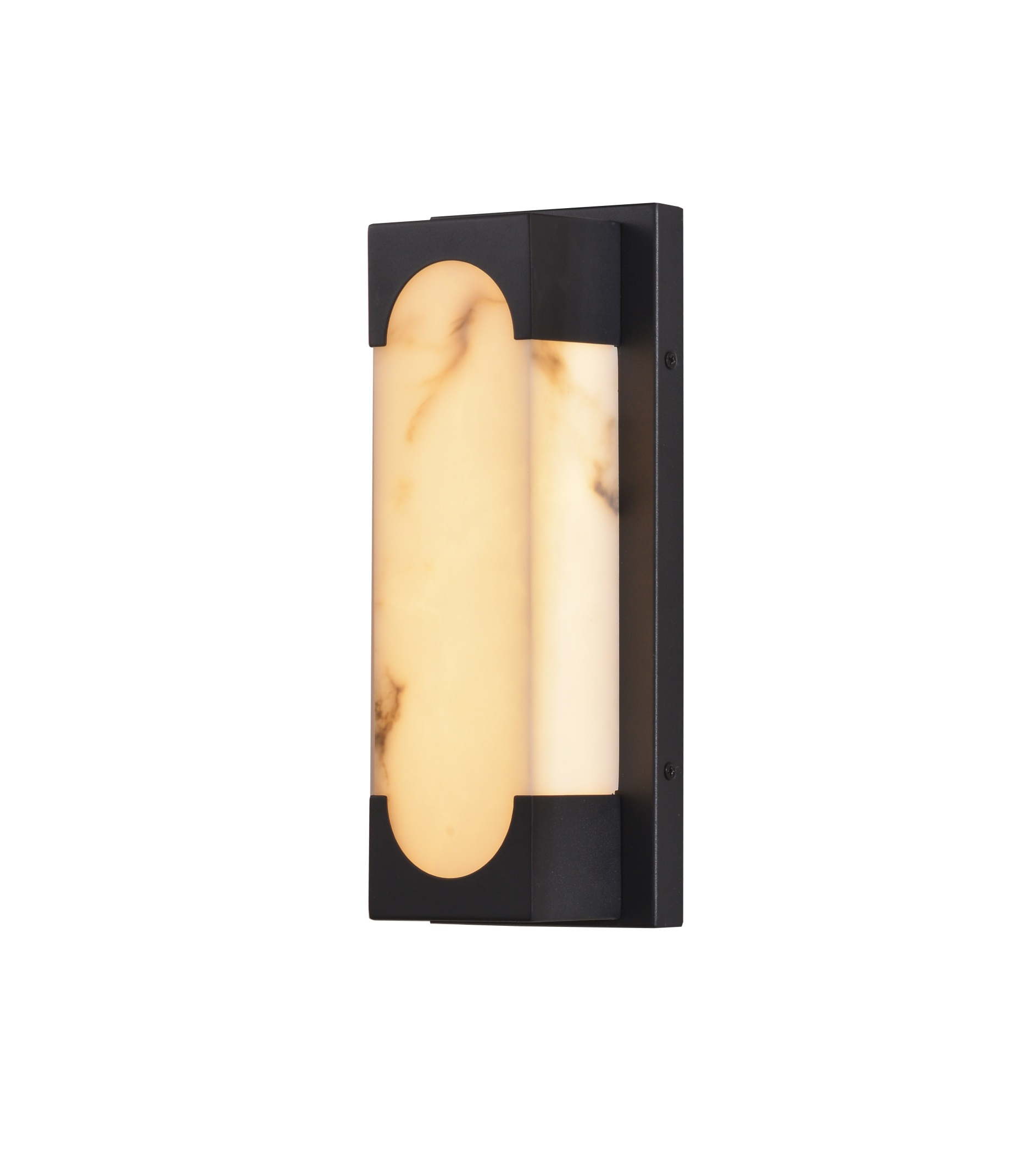 Müasir Faux Düzbucaqlı Alabaster Kölgə Divar Aplığı